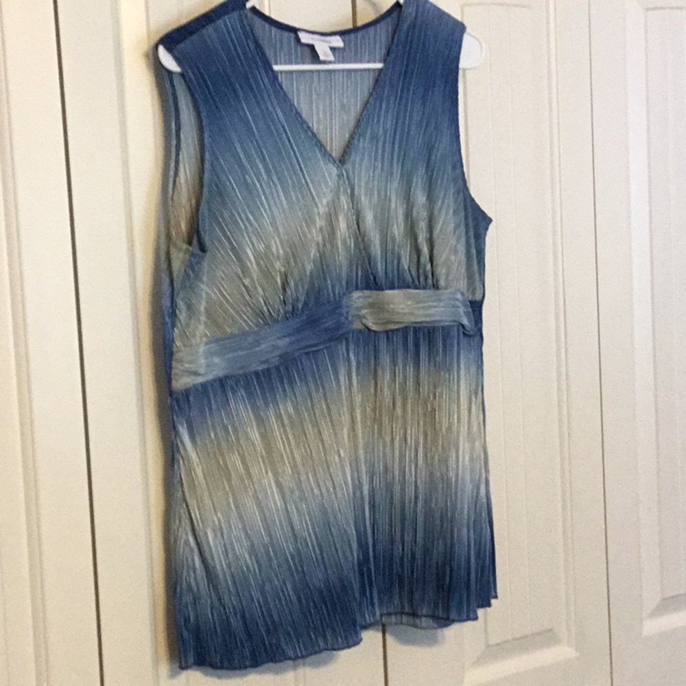 Dress Barn Woman shimmery sleeveless top, size 1X